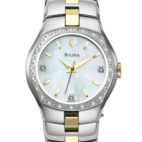 Bulova Diamond Accent 26mm Watch! w/ box